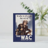 CARTE POSTALE WAC (Debout devant)