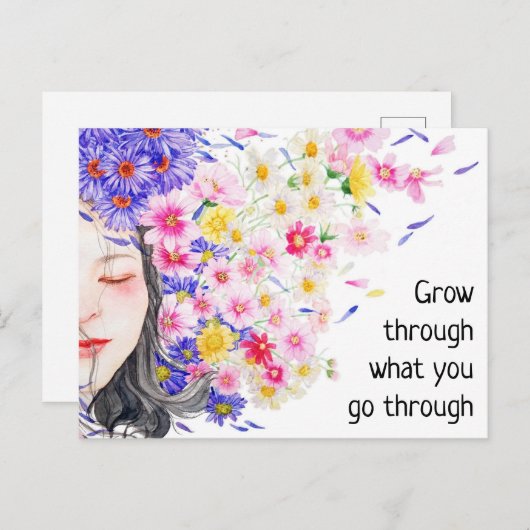 Carte Postale Wachsen Sie durchen était Sie durchlaufen (Devant / Derrière)