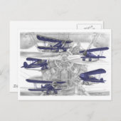 Carte Postale Waco biplane (Devant / Derrière)