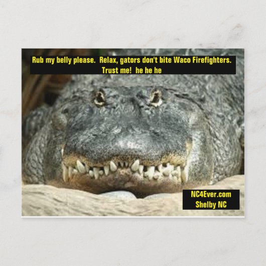 Carte postale Waco Firefighter (Devant)