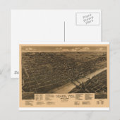 Carte Postale Waco Texas en 1886 (Devant / Derrière)