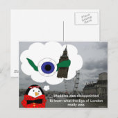 Carte Postale Waddles London Eye (Devant / Derrière)