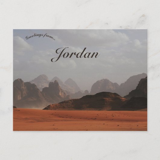 Carte Postale Wadi Rum Aqaba Jordanie (Devant)