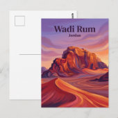 Carte Postale Wadi Rum Jordanie (Devant / Derrière)