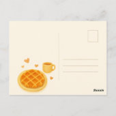 Carte Postale Waffle Moment en Belgique - Illustrated Travel Pos (Dos)