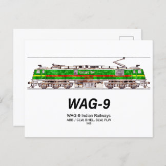Carte Postale WAG-9 Locomotive. Train de marchandises des chemin