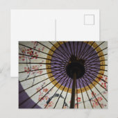 Carte Postale Wagasa (traditional Japanese umbrella) (Devant / Derrière)