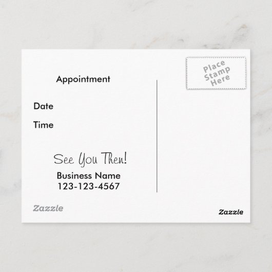 Carte Postale Wagging Dog Reminder Postcard (Dos)