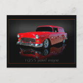 Carte Postale wagon à panneau 1955 (Devant)