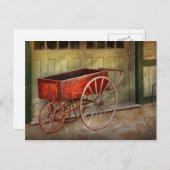 Carte Postale Wagon - Ce vieux wagon rouge (Devant / Derrière)