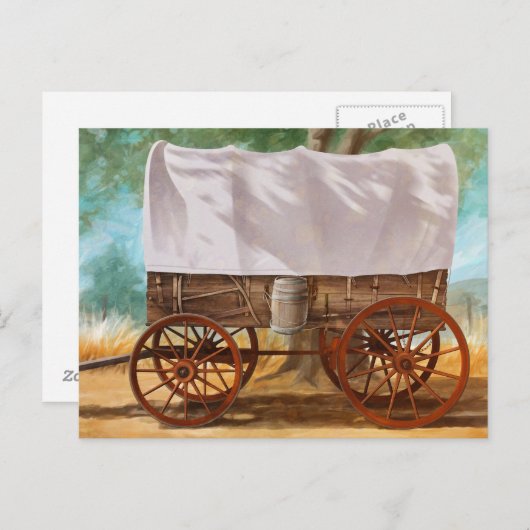 Carte Postale Wagon couvert (Devant / Derrière)