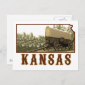 Carte Postale Wagon couvert du Kansas (Devant / Derrière)