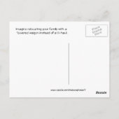 Carte Postale Wagon couvert vintage - personnaliser (Dos)