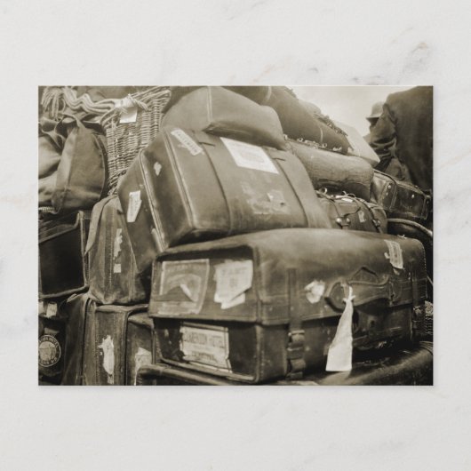 CARTE POSTALE WAGON SUITCASE 1890 (Devant)