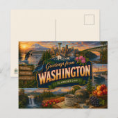 Carte Postale Wahington Postcard (Devant / Derrière)
