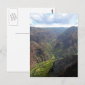Carte Postale Waiamea Canyon Kauai (Devant / Derrière)