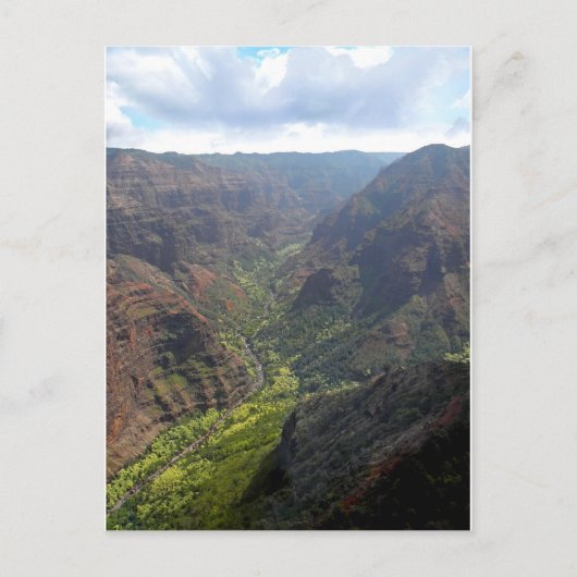 Carte Postale Waiamea Canyon Kauai (Devant)