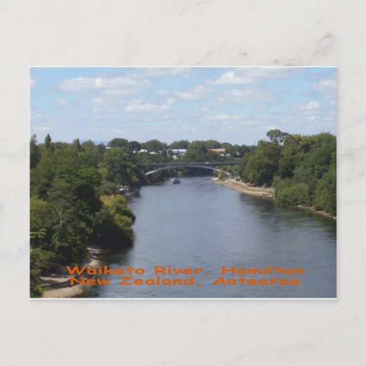 Carte Postale Waikato River, Hamilton (Devant)