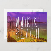 Carte postale Waikiki (Devant / Derrière)