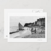 Carte Postale Waikiki Beach et Bateaux Honolulu (Devant / Derrière)