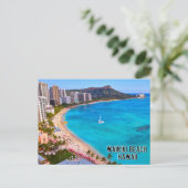 Carte Postale Waikiki Beach Hawaii (Debout devant)