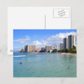 Carte Postale Waikiki Beach, Oahu, Hawaii (Devant / Derrière)