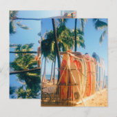 Carte Postale Waikiki Beach Surboards (Devant / Derrière)