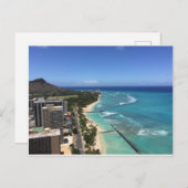 Carte postale Waikiki d'Hawaii (Devant / Derrière)