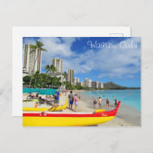 Carte postale Waikiki, Oahu, Hawaii (Devant / Derrière)