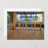 Carte postale Waikiki Sign #1 (Devant / Derrière)