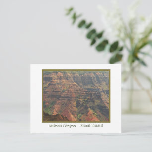 CARTE POSTALE Waimea Canyon, Kauai, Hawaii