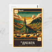 Carte Postale Waimea, Hawaii | VINTAGE (Devant / Derrière)