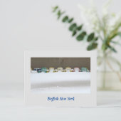 Carte postale Waiting in the Snow (Debout devant)