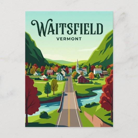 Carte Postale Waitsfield États-Unis (Devant)