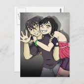 Carte Postale Wakaba et Arai (Devant / Derrière)