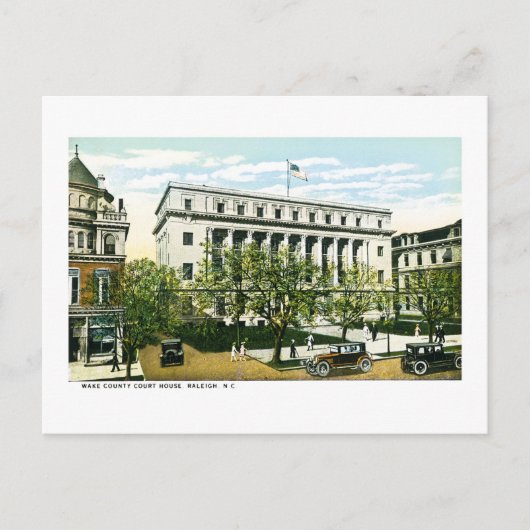 Carte Postale Wake County Courthouse, Raleigh North Carolina (Devant)