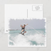 Carte postale Wakeboard (Devant / Derrière)