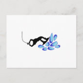 Carte Postale Wakeboard bleu (Devant)