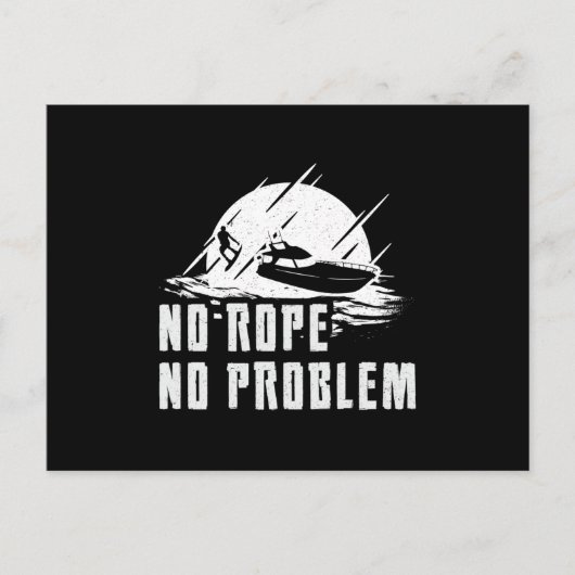 Carte Postale Wakeboard No Rope No Problem Wake Wakeboard (Devant)