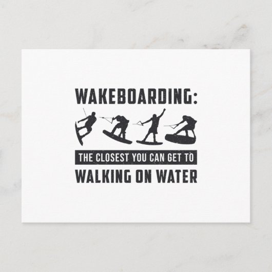 Carte Postale Wakeboard Wakeboard Walking On Water Wake Wake (Devant)