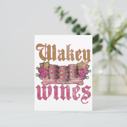 Carte Postale Wakey Wines (Debout devant)