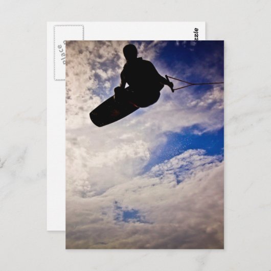 Carte Postale "Waking Life" Wakeboarder Inverted Silhouette (Devant / Derrière)