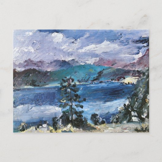 Carte Postale Walchensee avec mélèze par Lovis Corinth (Devant)
