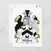 Carte Postale Walker Family Crest (Devant / Derrière)