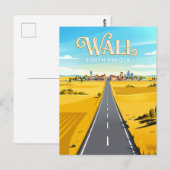 Carte Postale Wall Dakota du Sud (Devant / Derrière)