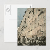Carte Postale Wall juif Kotel Buraq Jérusalem Vintage (Devant / Derrière)