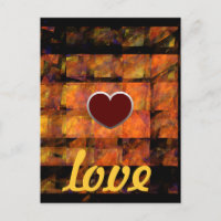 Carte postale Wall Love