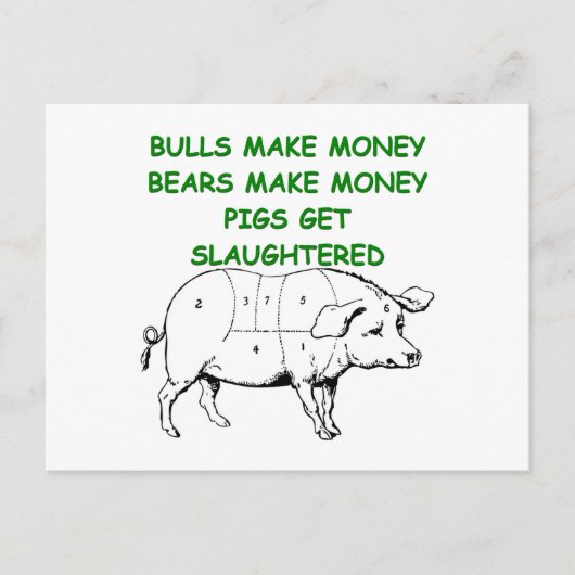 Carte Postale wall street (Devant)