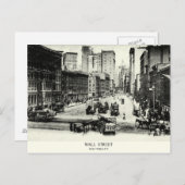 Carte Postale Wall Street 1900 (Devant / Derrière)