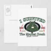 Carte Postale Wall Street/I Survived the Market Crash (Devant / Derrière)